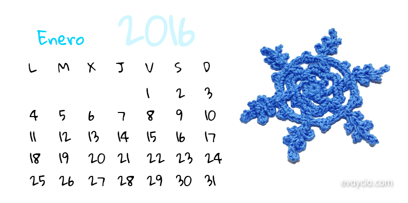 Calendario 2016 – Primer trimestre