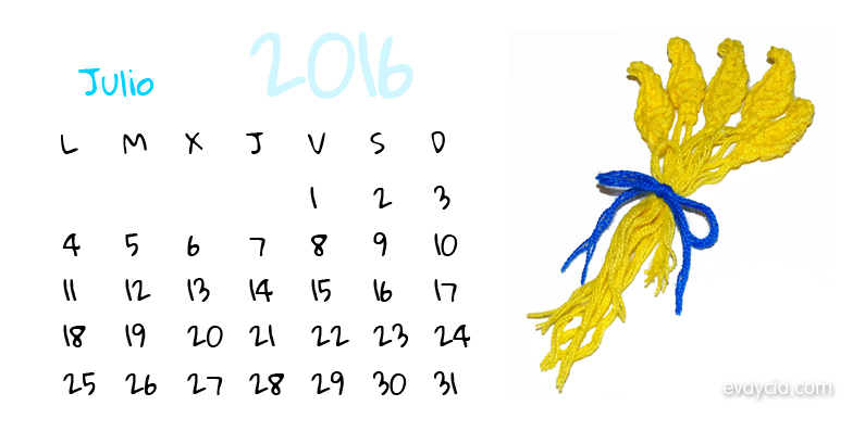 Calendario 2016 – Tercer trimestre